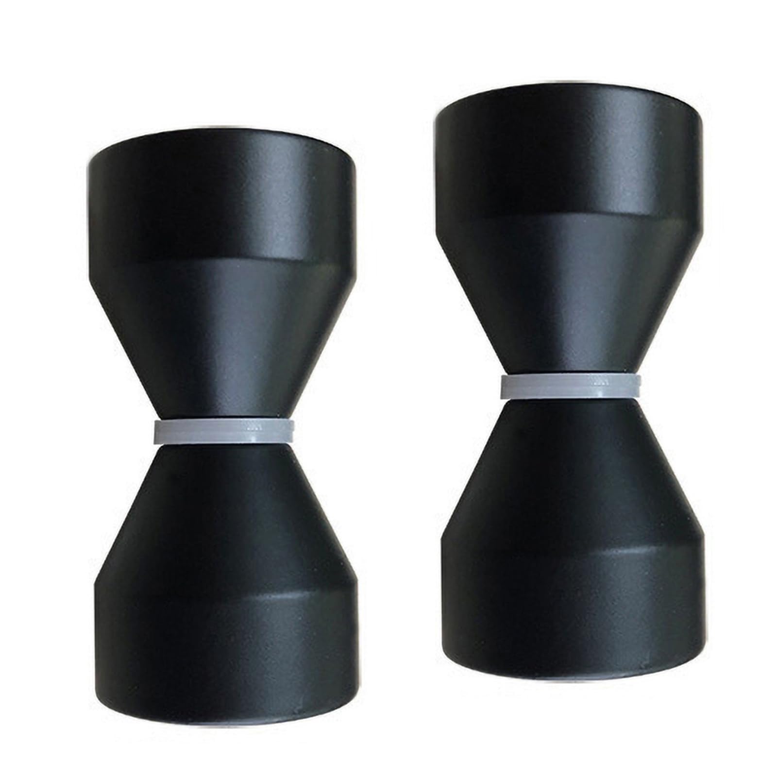 YIDELAI-Glass Door Handle, 2.4 inch Aluminum Alloy Single Hole Handle, Solid Cylindrical Shower Room Sliding Glass Door Handle, Bathroom Shower Room Accessories. (2, black1)