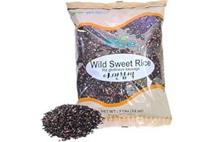 자연나라 Black Sweet Rice Black Wild Sweet Rice Sticky Rice Glutinous Rice 2lb