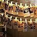HOMEWE Photo Clips String Lights, 20 LED Clips Picture Battery Powered Starry Firefly Strand Lights, Twinkle Lights for Wedding Party Christmas Home Decor (Warm White, 3 Modes, 7.2 Feet)