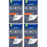 TENA Men Level 3 Incontinence Guards for Men, Heavy Absorbency, Maximum Protection, Odor Control,(Pack of 4-64 Count)