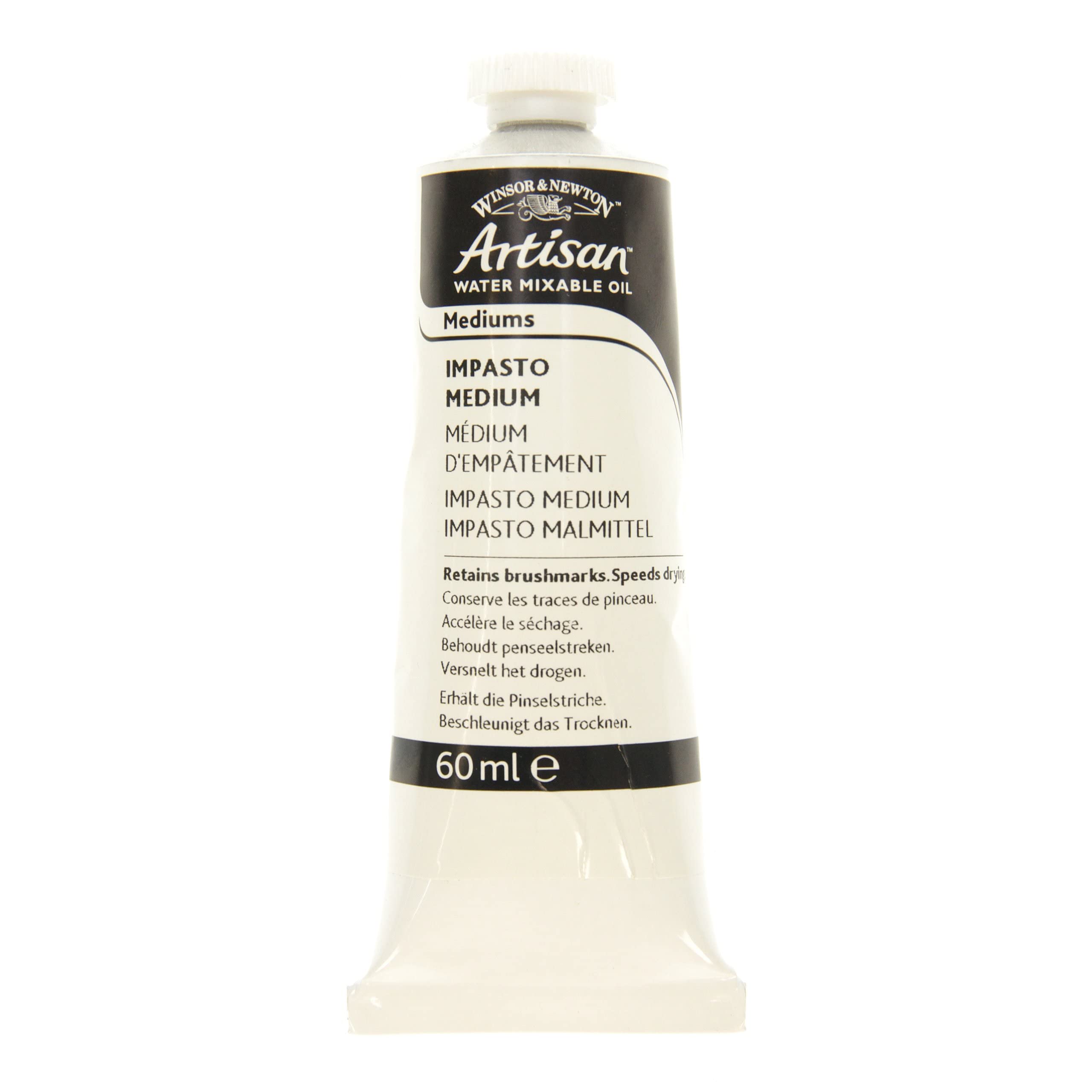 Winsor & Newton Artisan Water-Miscible Oil, Medium Impasto, Transparent, 60 ml (Pack of 1)