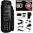BlueCosmo Inmarsat IsatPhone 2.1 Satellite Phone Kit & 500 Unit Prepaid SIM (365 Days) - Global Coverage - Voice, SMS, GPS Tracking, Emergency SOS