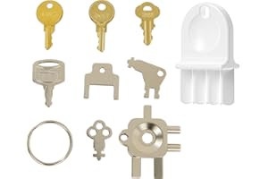 ZAYIN 12-in-1 Dispenser Key Set - for Most Popular Paper Towel, Toilet Paper & Soap Dispensers,Universal Dispenser Keys Replacement，9pcs