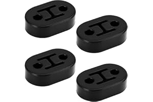 GEGRATERWA Exhaust Hangers 4PCS Rubber Exhaust Hanger for Car Muffler Exhaust System,2 Holes 0.47 Inch,High-Density Tailpipe Damping Hanger
