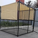 10' X 10' Tan Beige UV Rated Dog Kennel Shade Cover, Sunblock Shade Panel, Shade Tarp Panel W/Grommets (Not the kennel) (Misc.)