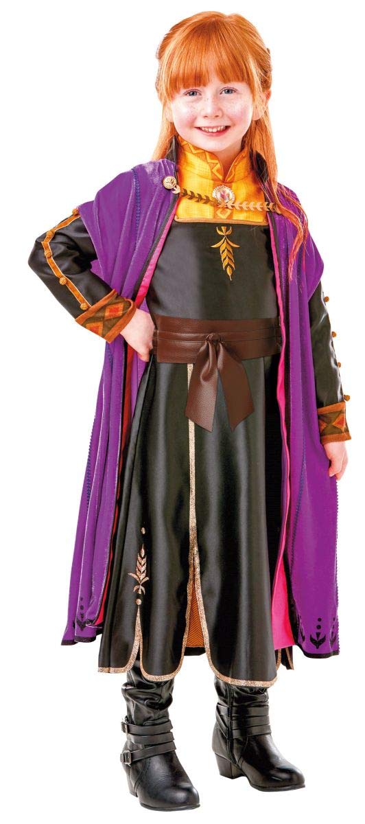 Rubies Official Disney Frozen 2, Anna Premium Dress, Childs Costume, Size Medium Age 5-6 Years