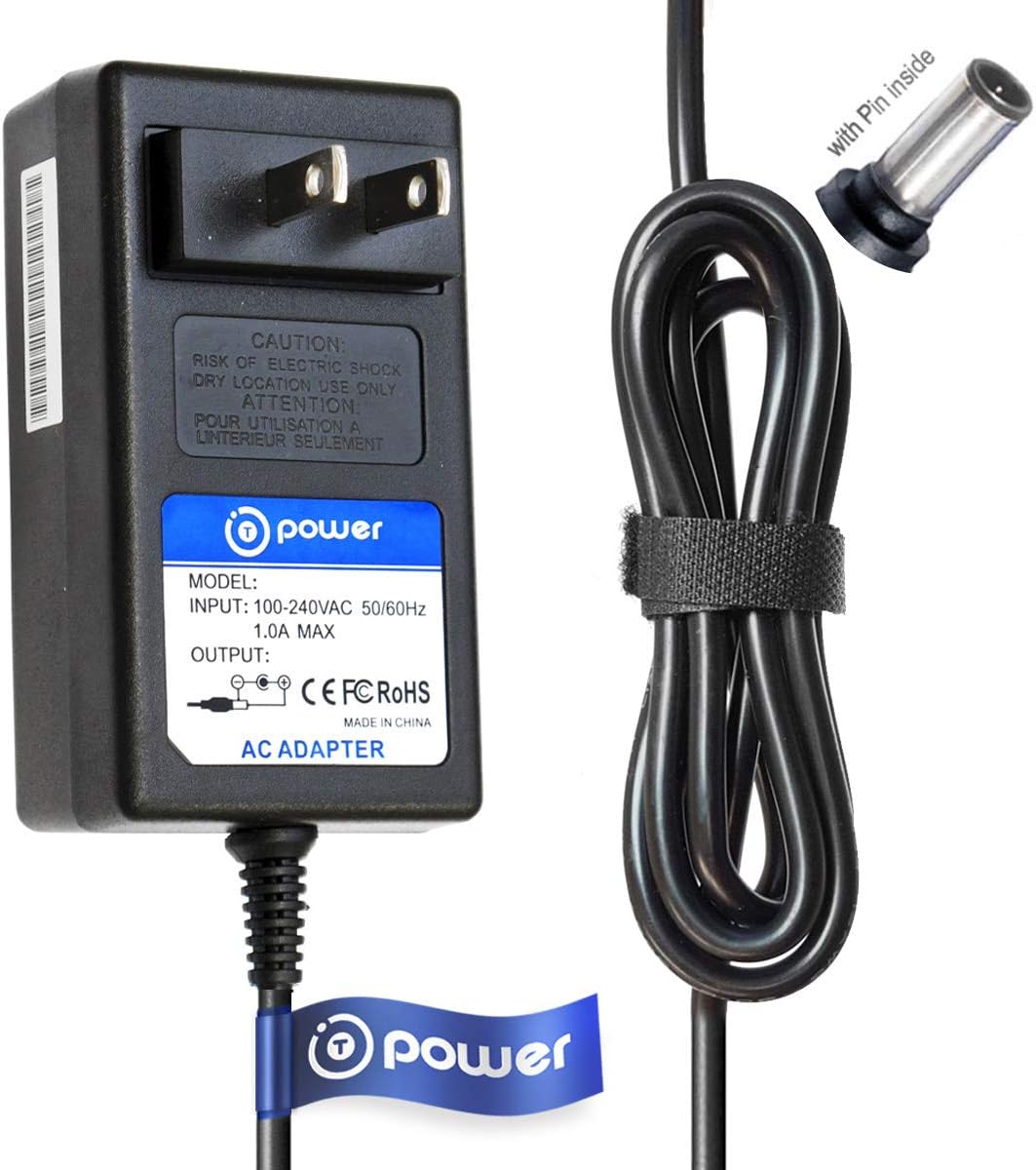 T POWER 6.6 Feet Cable Ac Adapter for Sony TMR-RF985R MDR-RF985R Wireless Headphone RF Stereo Transmitter Power Supply Charger Power Supply