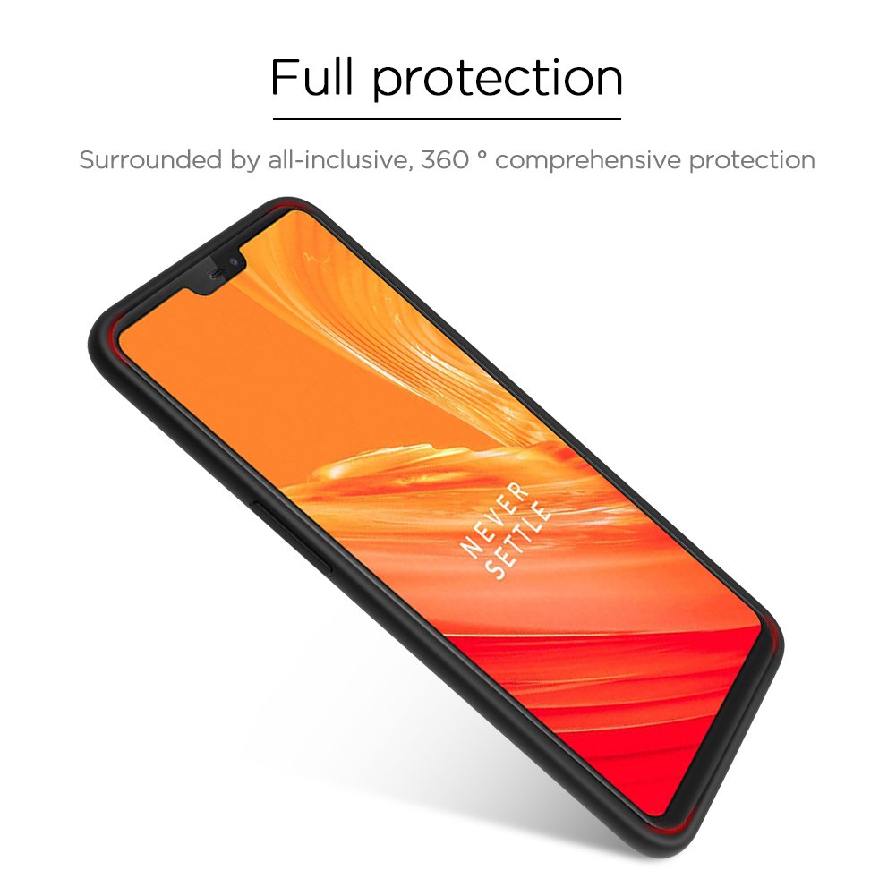 AROC OnePlus 6 Case Shockproof, TPU Gel Phone Cover Case Soft Back Bumper Protector Protective Case [Ultra-Thin] [Anti-Drop] [Anti-Scratch]