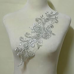 3D Beaded Lace Applique Light Luxury Clothing
