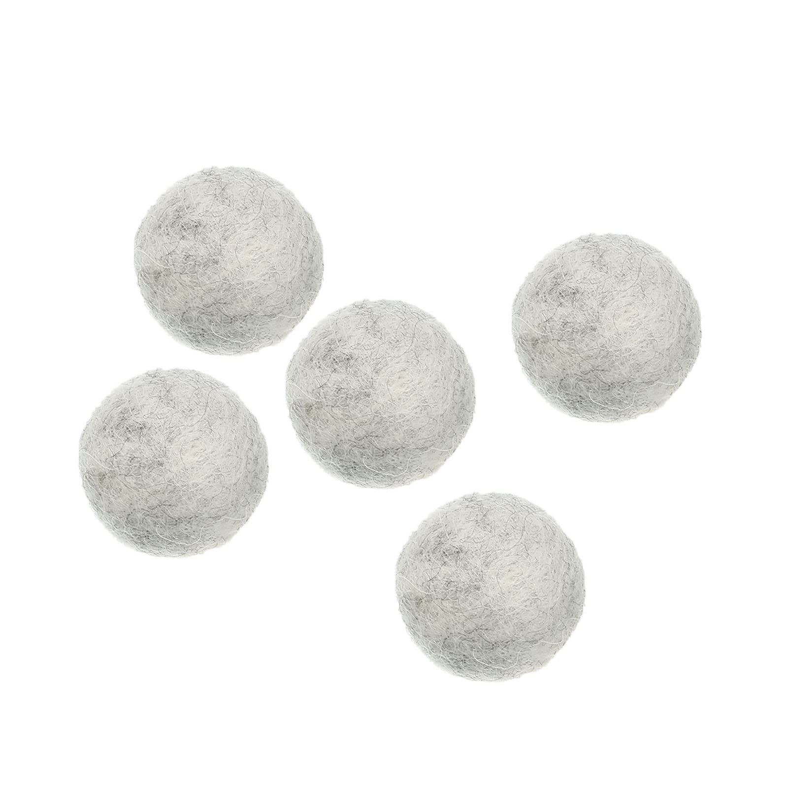 PATIKIL Wool Felt Balls Beads Wool Felting Pom 3cm 30mm Grey for Home Crafts Handcrafts Project DIY Pack of 5 — image 1