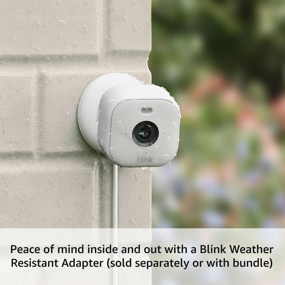 Blink Mini 2 (newest model) — Home Security & Pet Cameras with HD video, color night view, motion detection, two-way audio, and built-in spotlight — 3 cameras (White)