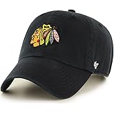 47 NHL Team Color Alternate Primary Logo Clean Up Adjustable Cap Dad Hat, Adult One Size Fits All