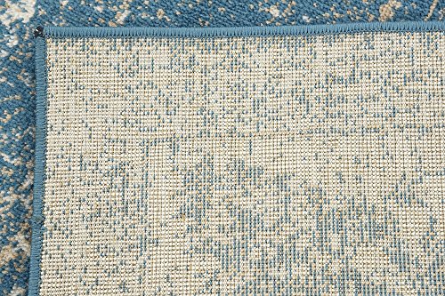 Unique Loom Sofia Collection Blue 9 x 12 Area Rug (9' x 12')