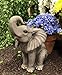 Ebros Ruby The Elephant Sitting Pretty with Trunk Up Large Statue 17