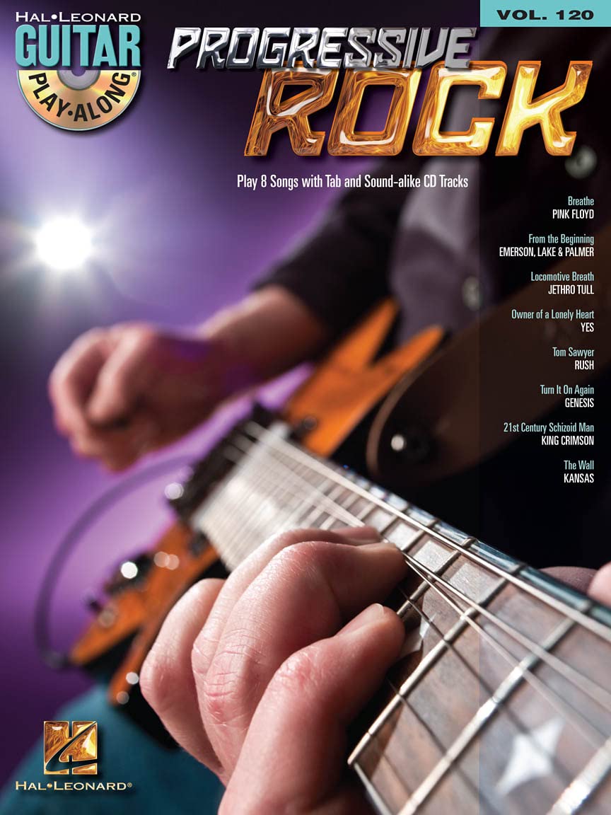Progressive Rock: Guitar Play-Along Volume 120 (Hal Leonard Guitar Play-Along)