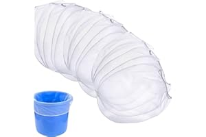 Asphodelia 15 PCS Paint Strainer Bags,5 Gallon Paint Strainer with Elastic Top Opening White Fine Mesh Filter Bag Disposable 