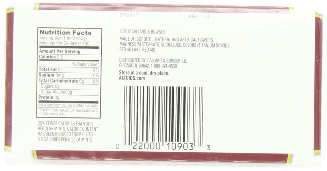 Altoids Smalls Cinnamon Sugarfree Mints 0.37 ounce (9 Packs) Buy