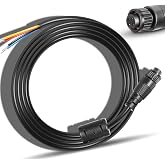 000-00128-001 4-pin Power Cord Fit for Simrad GO9/12, Vulcan 7/9/12, NSS EVO3, ZEUS2,ZEUS3 for Power in, Power Control Bus and External Alarm (6.5 Feet)