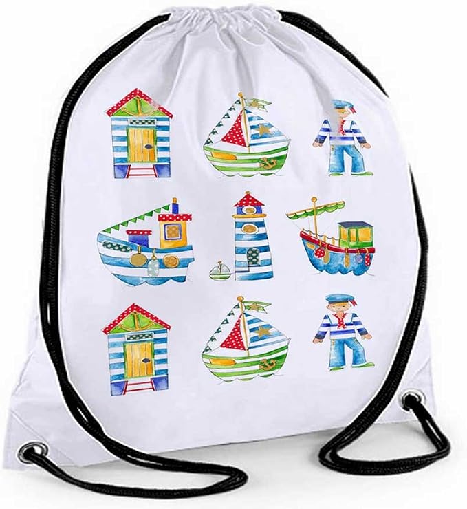 Leichte Schwimmtasche Für Kinder – Mit Trocken-/Nassfach Und Kordelzug (Rosa/Blau, 37x34 Cm)