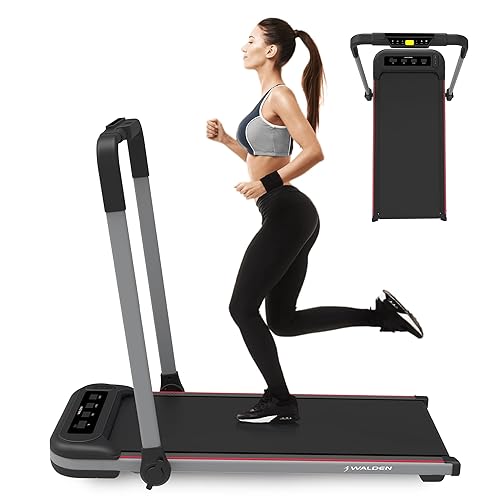 Under Desk Treadmill for Home 2in1 Office Walking Pad Jogging Running Ultra Flat Slim Under Desk Fitness Workout Remote Control WALDEN F2600 (2800UK)