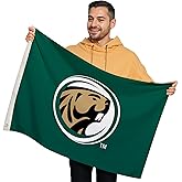 Bemidji State Beavers College Sports Printed Flag - NCAA Licensed - Nylon - School Banner (Green, Brown) (2' x 3')