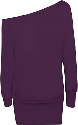 purple batwing top