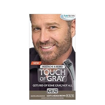 Buy Just For Men Touch Of Gray Hair Color Mustache And Beard Light