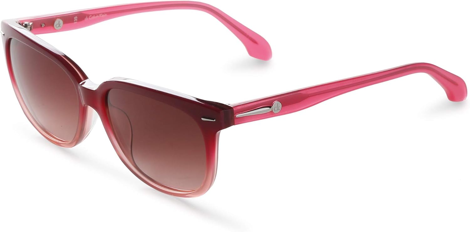 Calvin Klein Women's Square Gradient Sunglasses, Dark Pink