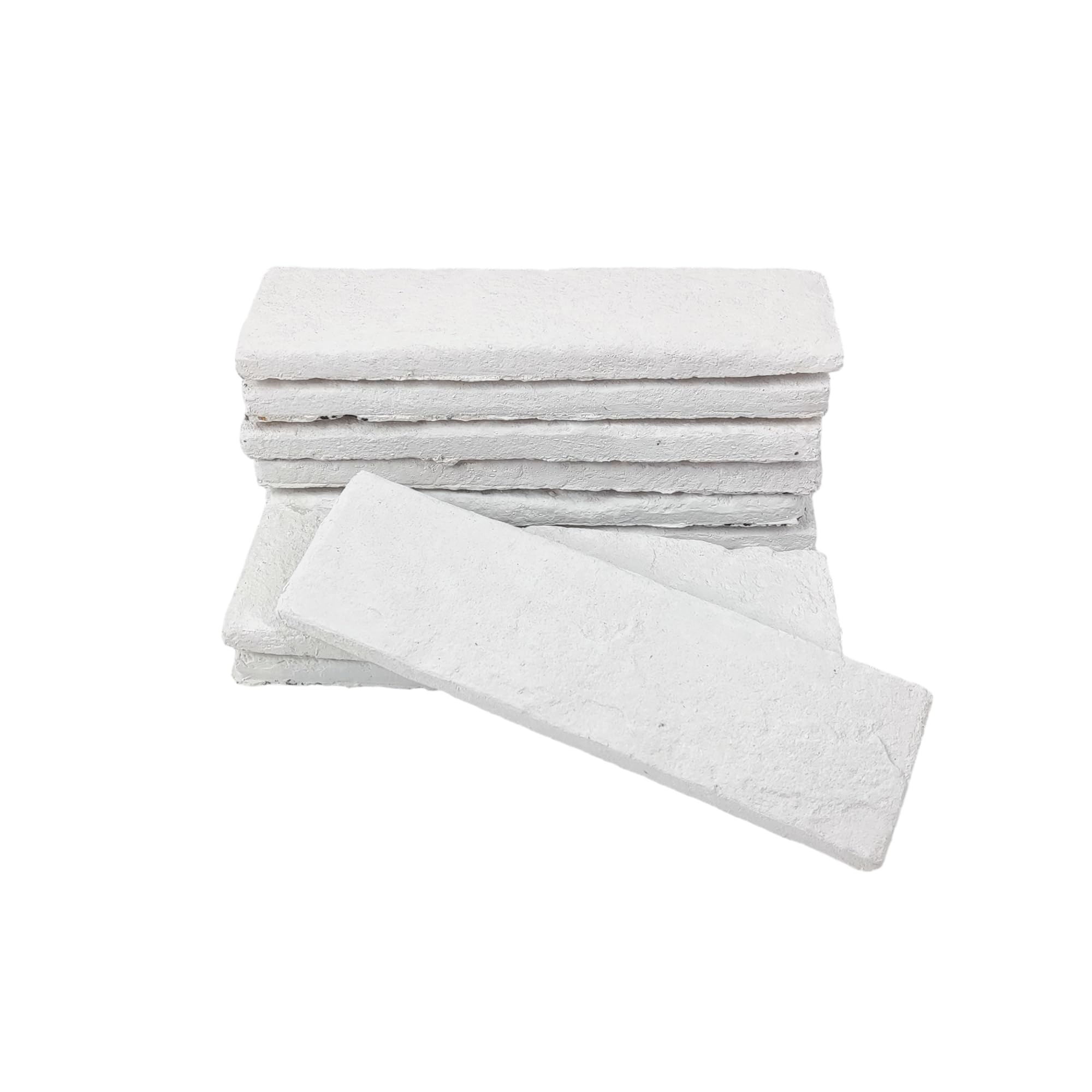 GEOONA 20 pcs White Faux Brick Veneers, 8''*2.4'' Thin Brick, Wall ...