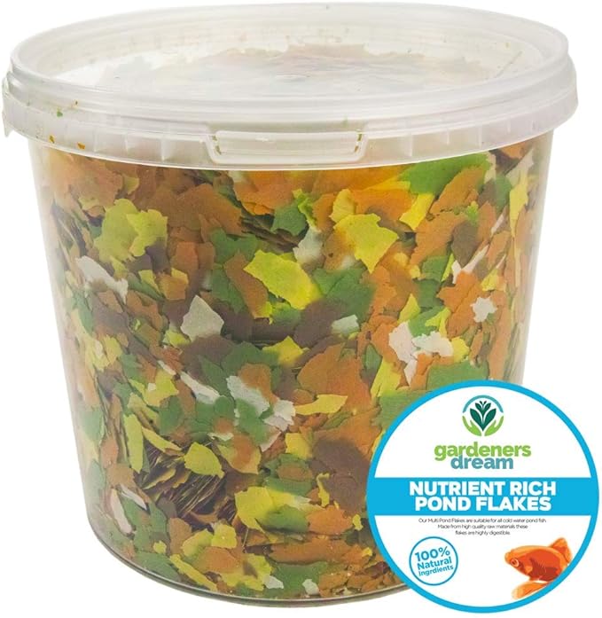 GardenersDream MultiPond Flakes Premium Grade Aquatic Fish Food Mix