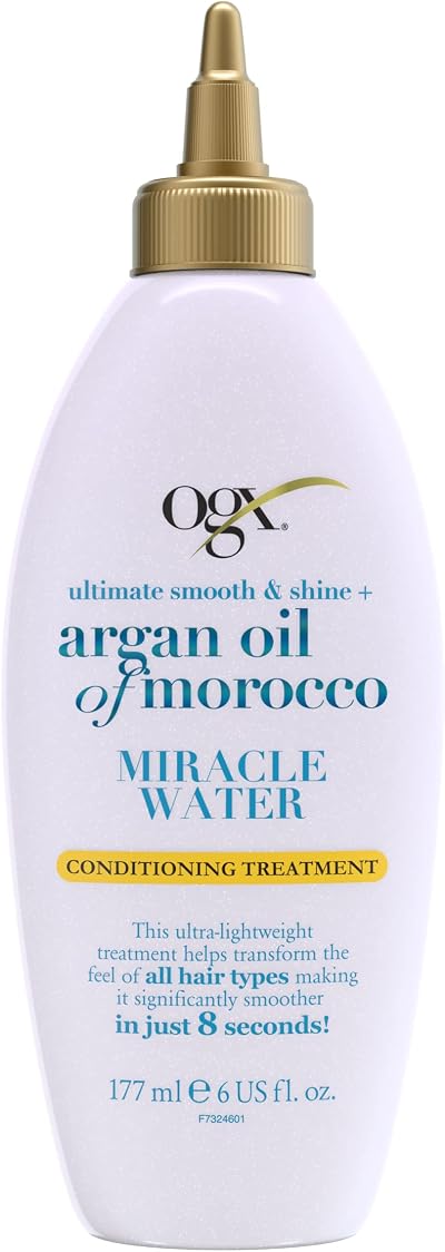 OGX Ultimate Smooth Shine Miracle Water Argan Oil Conditioning Treatment 177ml