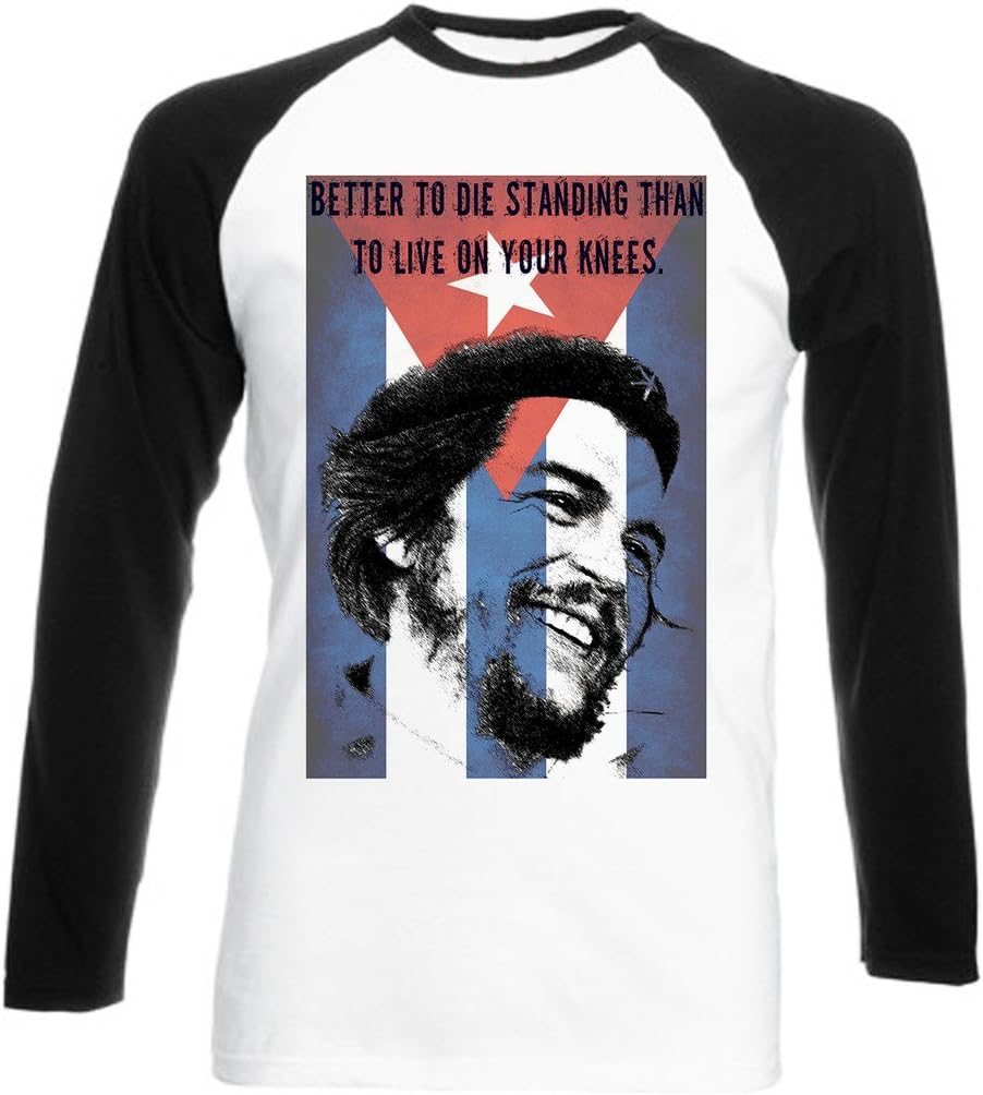 Men's Che Guevara Cuba 2 Black Long Sleeved T-Shirt