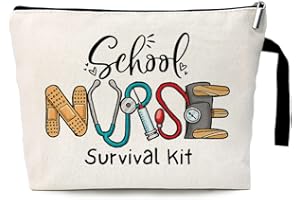 ZHANTUONE School Nurse Survival Kit Cosmetic Bag，school nurse Practitioner Supplies，Gifts for school nurse Practitioners，school nurse Graduation Gift，Nurse Appreciation Gift