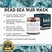 Live Fraiche Organic Dead Sea Mud Mask Facial & Body Cleanser- 8.8oz -Fight breakouts acne blackheads & Reduce Pores/Lines/Wrinkles - pure & natural to tighten & tone see clearer brighter younger skin