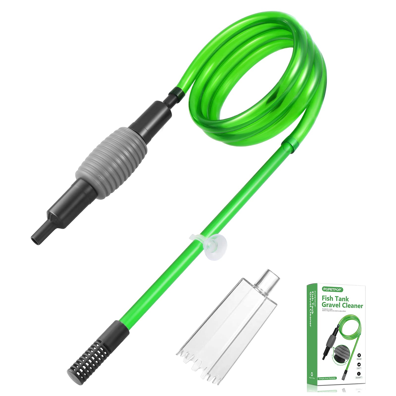 Aquarium Gravel Cleaner Fish Tank Vacuum Siphon Cleaning Kit for Water Changing and Filter Sand Cleaning