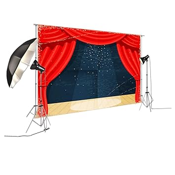 Joypark Backdrops For Stage Decoration Red Circus Tent Amazon Co
