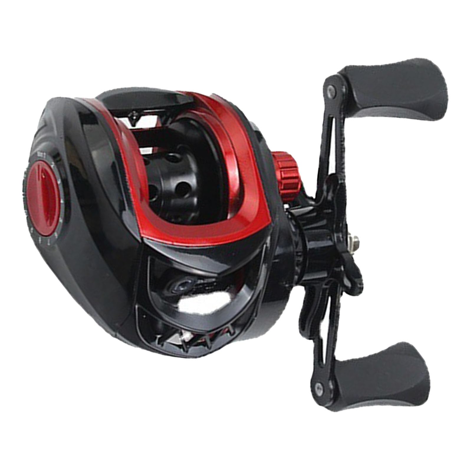 Metal Long Cast Powerful Baitcaster Fishing Reel with Anti Explosion Line Function, 7.2:1 Gear Ratio, 8kg Braking Force for Saltwater Freshwater (Right hand)
