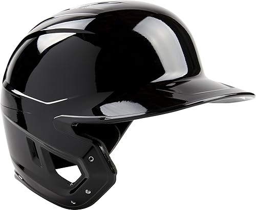 Rawlings | MACH Single Ear Batting Helmet | Left Hand Batter | Small | Black