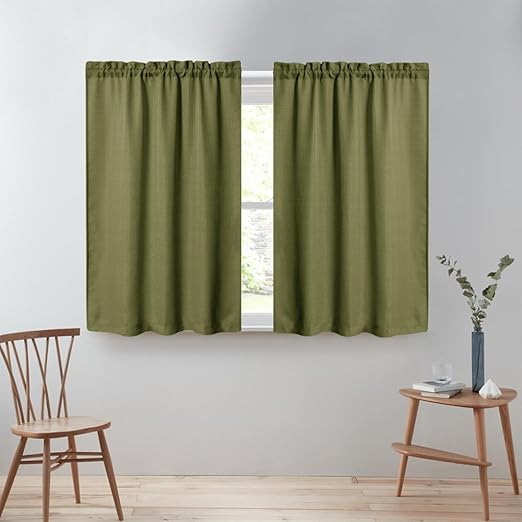 Amazon Com Tier Curtains 45 Inch Rod Pocket For Kitchen Casual