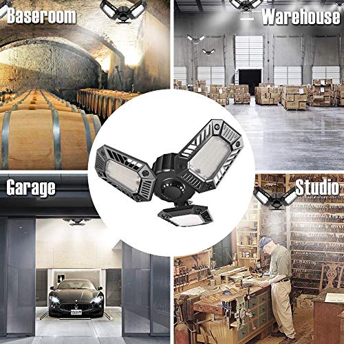 6 LED+Garage+Ceiling+Light+Deformable