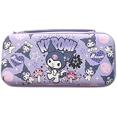 PERFECTSIGHT Switch Carrying Case for Nintendo Switch OLED, Cute Portable Travel Switch OLED Carry Case Inner Protective Storage Bag for NS Console &amp; Accessories (Purple KLM)