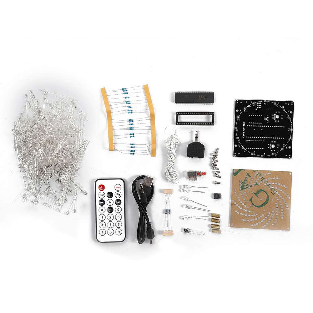 3D LED Light Cube DIY Set, Electronic Tower Colorful LED Display Set Night Light with Remote Control