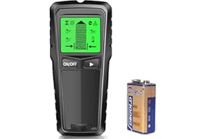 MICLSRS Stud Finder Wall Scanner, 5 in 1 Metal and Precise AC Live Wire Detector Edge Multifunctional Stud Sensor Finding Scanning with Digital LCD Display (Black)