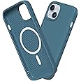 RhinoShield SolidSuit Case Compatible with Magsafe for [iPhone 15] | Shock Absorbent Slim Design Protective Cover with Premium Matte Finish 3.5M / 11ft Drop Protection - Ocean Blue