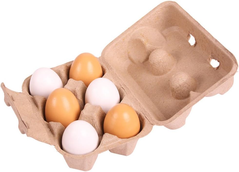 Bigjigs Toys Six Eggs in Carton