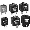 Weasch 9038 Relay Bypass Switch, Relay Tester, Fuel Pump Relay Bypass Switch Kit, Pack of 6 (1)