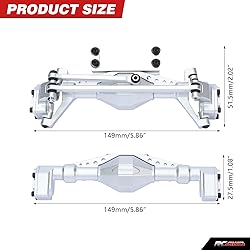 RCAWD Front & Rear Axle Housing without Gears, Rear