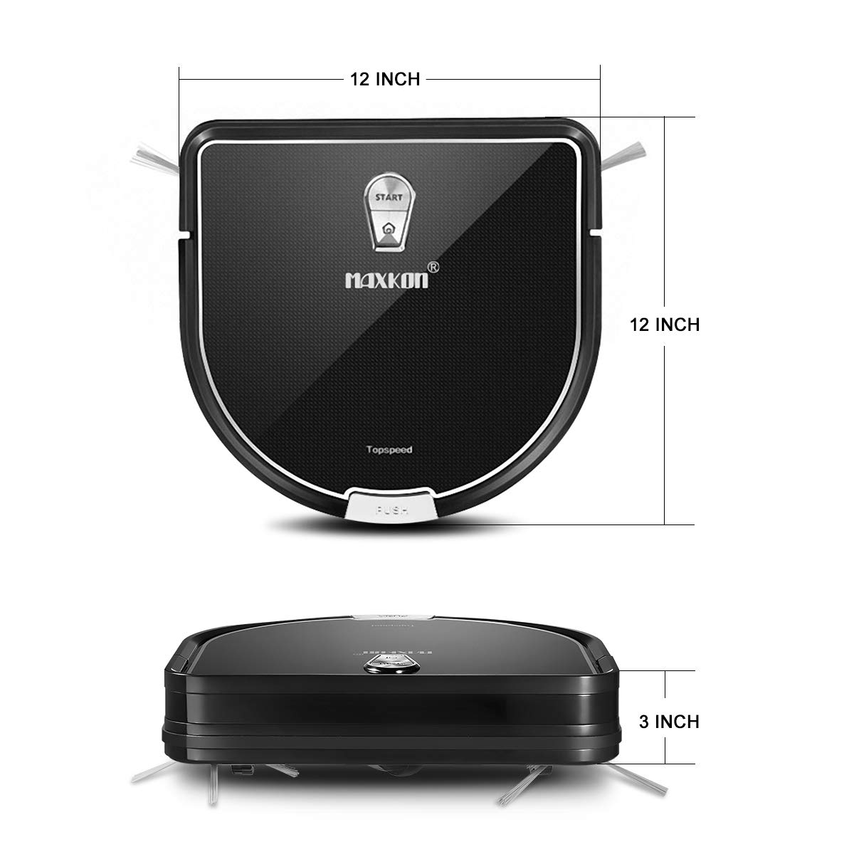 Edge Cleaning & Cliff Sensor Tec w/Remote SelfCharging 2in1 Dry