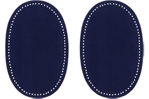 ZUPAYIPA 2Pcs Sew-On Fabric Oval Elbow Knee Patches Sweater Trousers Repair Patches Craft Supply Sewing Appliques (Suede Fabr
