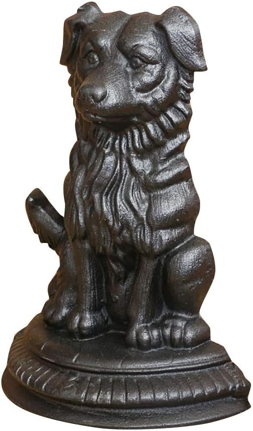 Liuxiaomiao Door Stops Cast Iron Dog Door Stop Heavy Rustic Cute Wedge Stopper Home Decoration